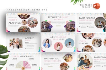 Decorative Party Planner PowerPoint Template